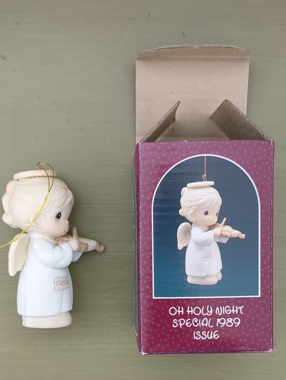 Oh Holy Night Special 1989 Issue, Angel Violin Precious Moments Ornament